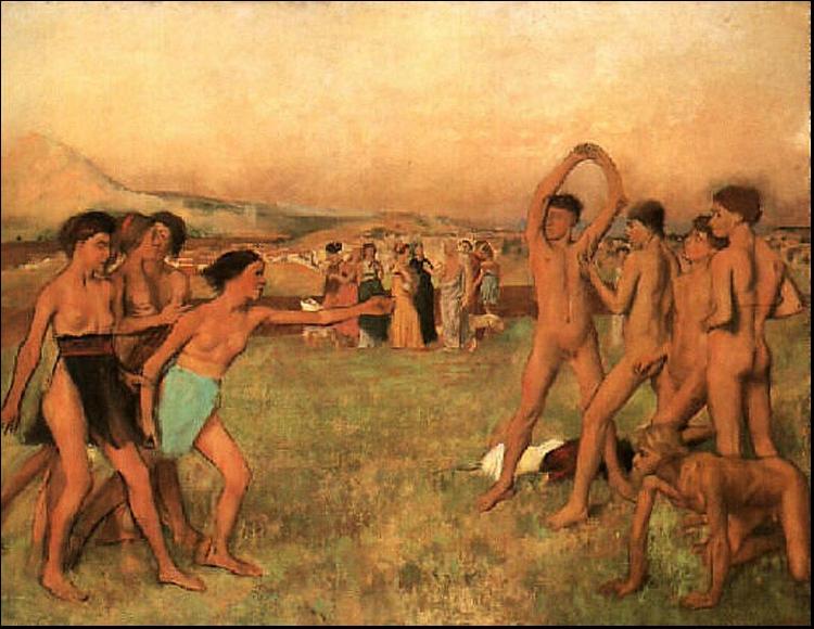 Edgar Degas The Young Spartans Exercising